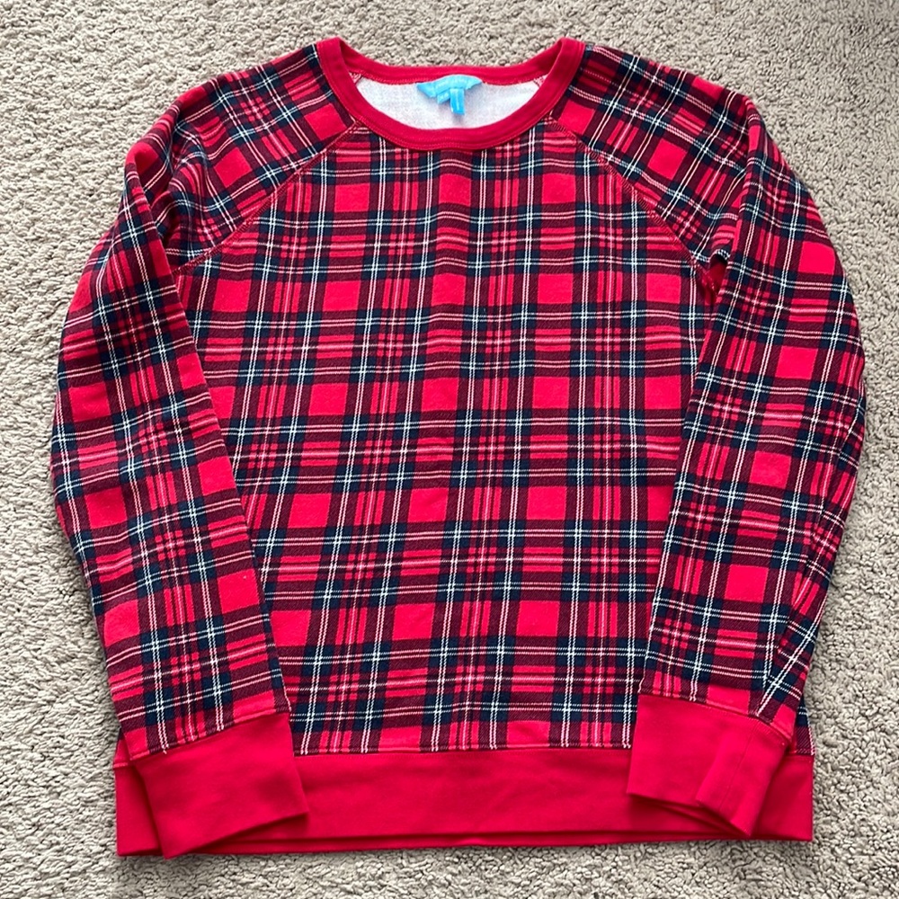 Draper James Natalie sweatshirt in Angie plaid